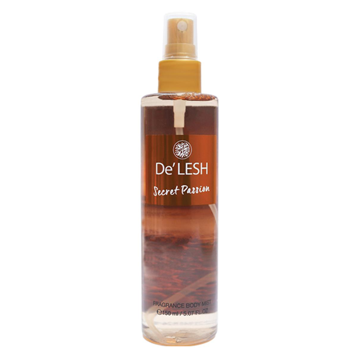 DE'LESH  SECRET PASSION FRAGRANCE BODY MIST 150ML