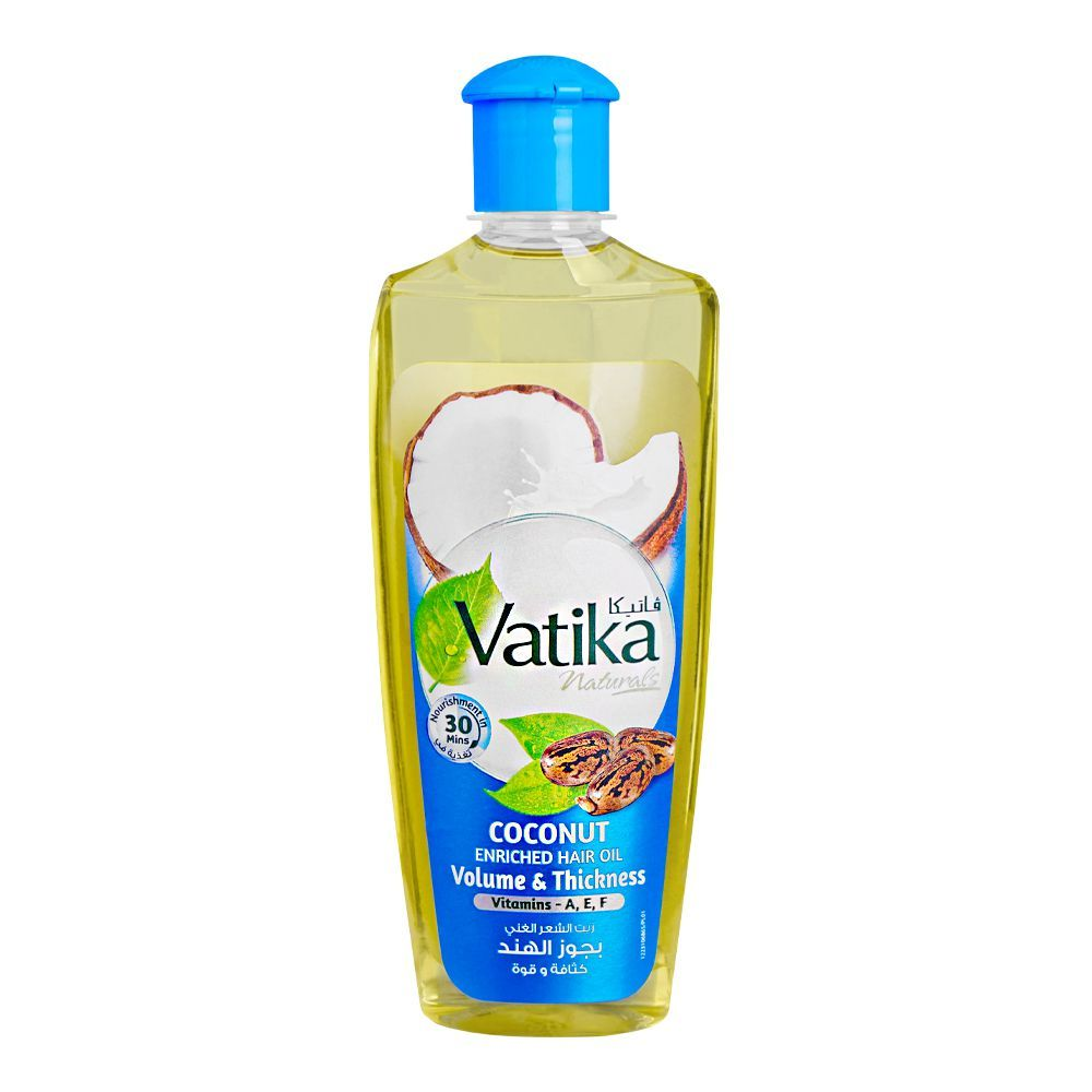 VATIKA COCONUT ENRICHED HAIR OIL VOLUME  & THICKNESS 200ML