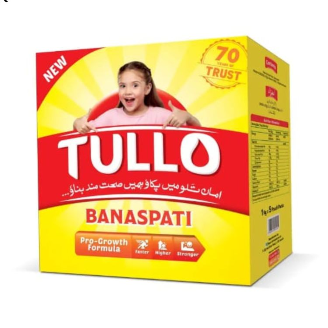 TULLO BANASPATI GHEE 1KG POUCH CTN