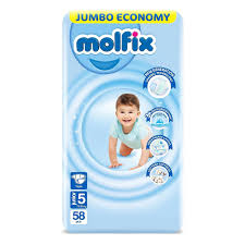 MOLFIX DIAPER JUNIOR NO5 62PCS