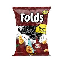 KOLSON FOLDS BBQ FLAVOR CRUNCHY SNACK 16GM