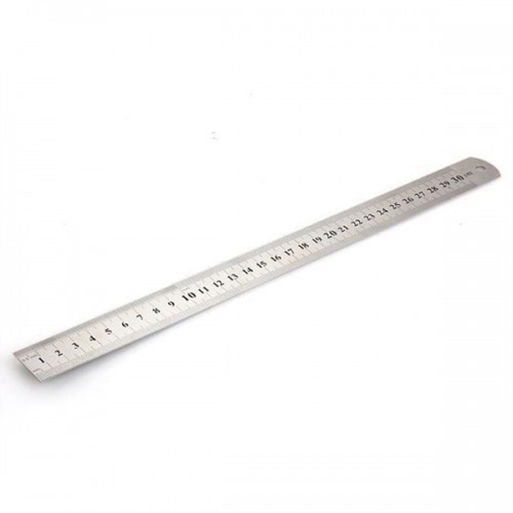 STAINLESS STEEL SCALE RULER 12-INCH