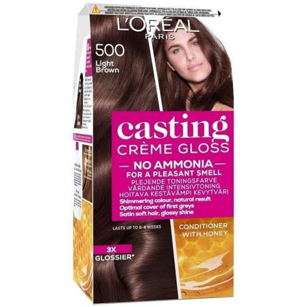 LOREAL PARIS CASTING CREME GLOSS LIGHT BROWN 500