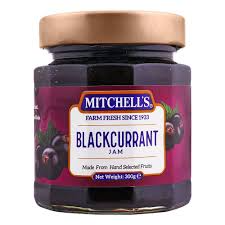 MITCHELLS BLACKCURRANT JAM 300GM