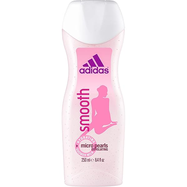 ADIDAS SMOOTH MICRO PEARL EXFOLIATING SHOWER MILK 250ML