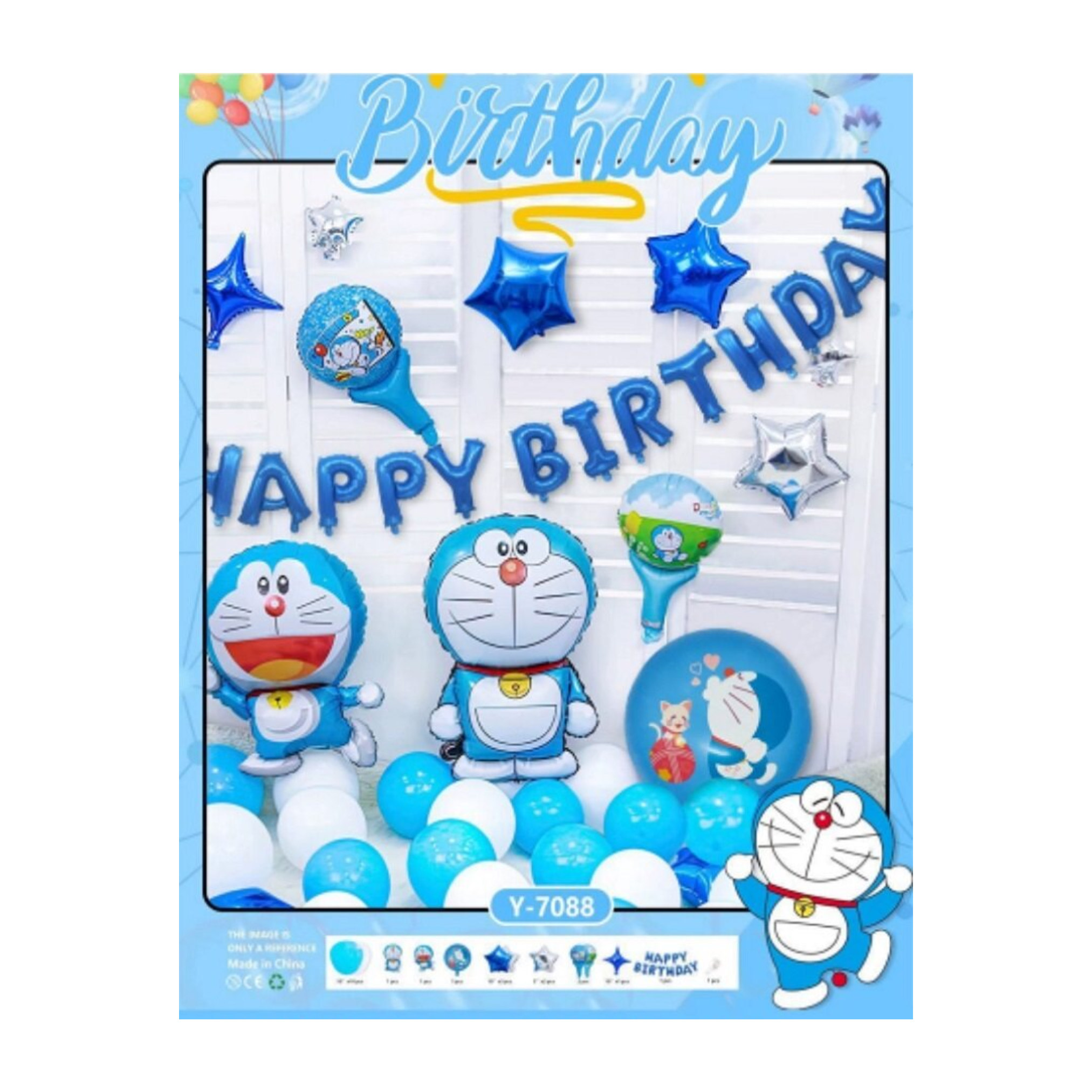 HAPPY BIRTHDAY DORAEMON THEME SET Y-7088