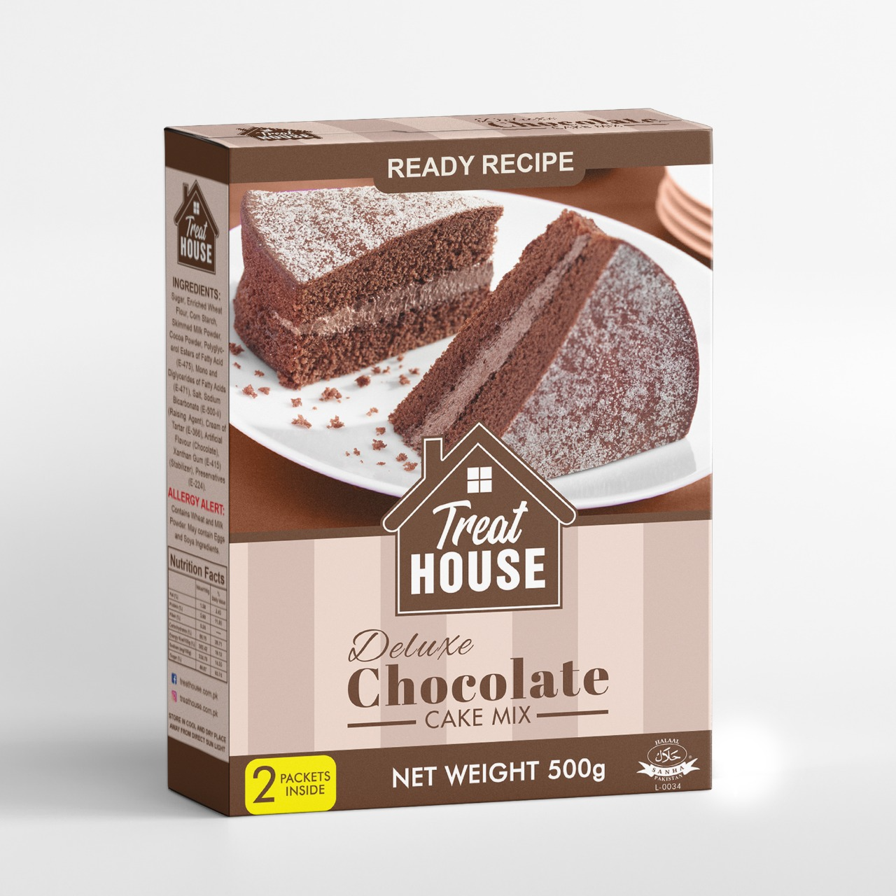 TREAT HOUSE DELUXE CHOCOLATE CAKE MIX 500GM