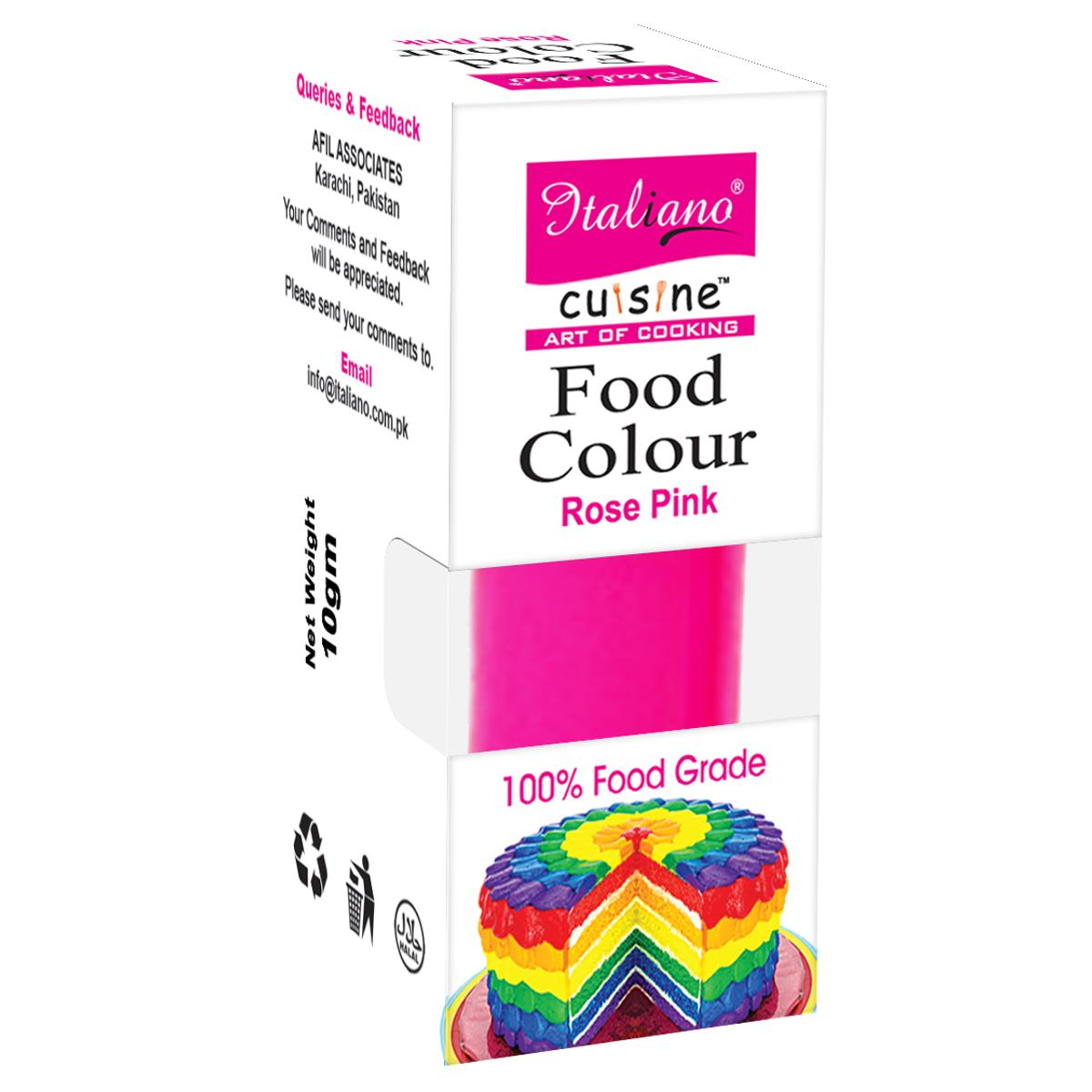 ITALIANO FOOD COLOUR ROSE PINK 10GM