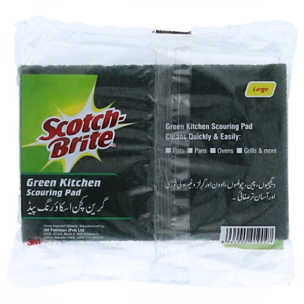 SCOTCH BRITE SCOURING PAD LARGE ECONOMY PACK 3PCS