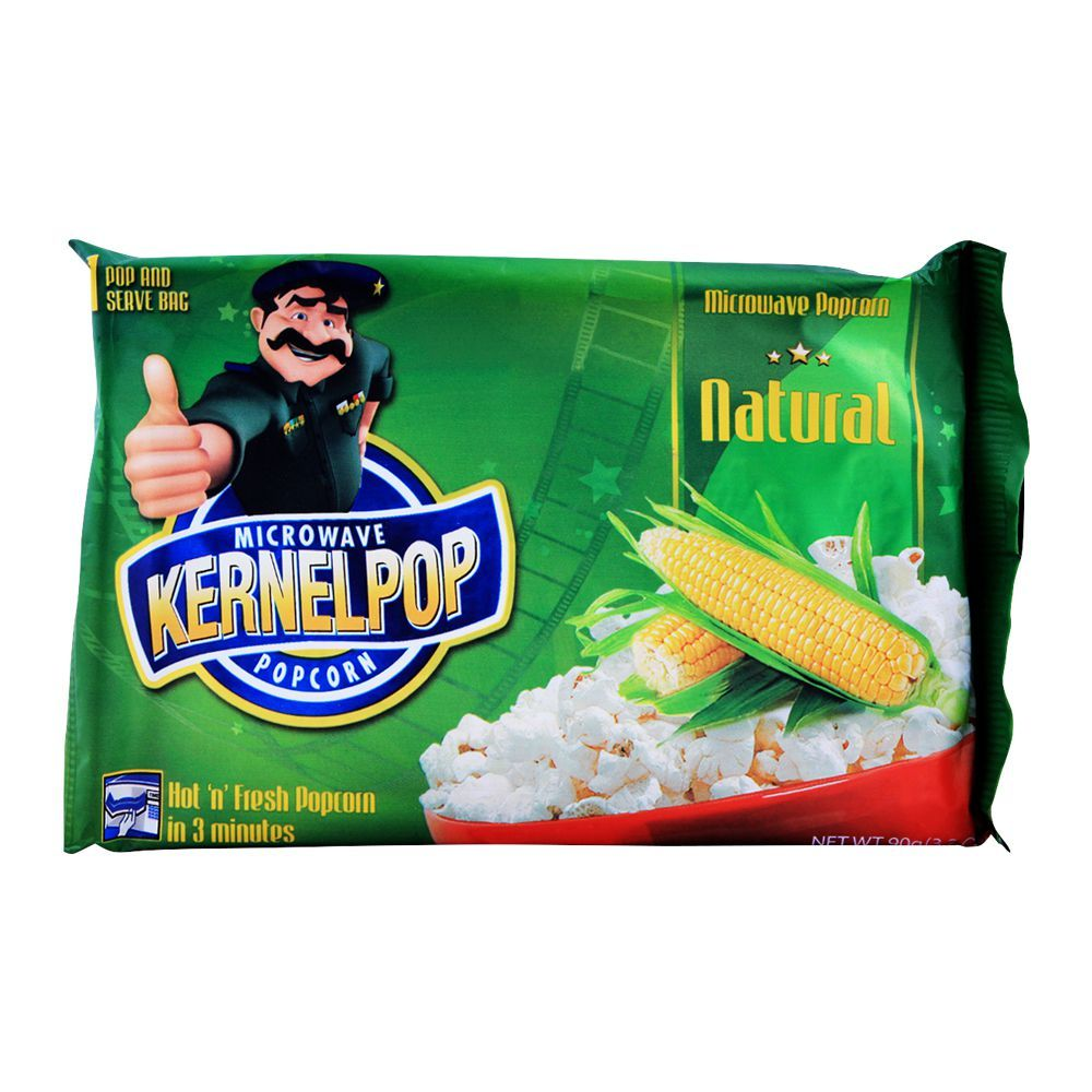 KERNELPOP MICROWAVE POPCORN NATURAL 90GM