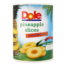 DOLE PINEAPPLE SLICES IN EXTRA LIGHT SYRUP 560GM