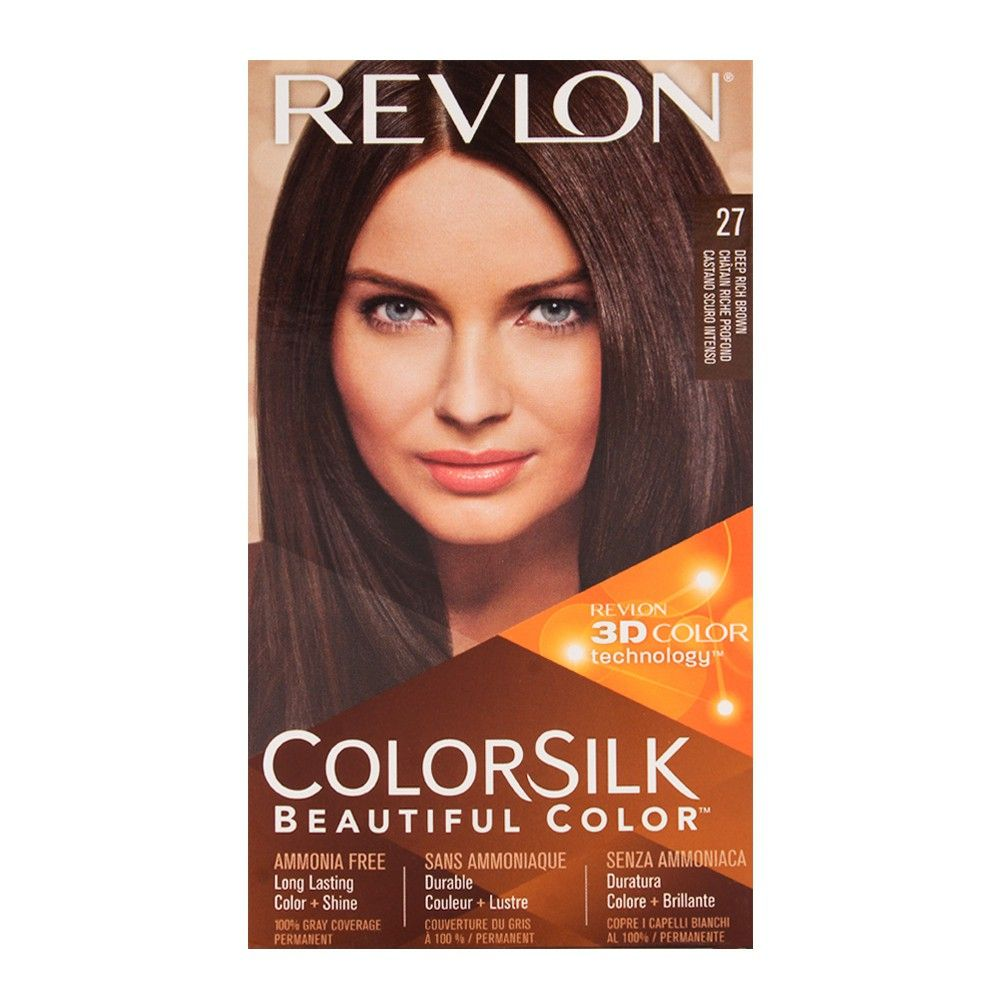 REVLON HAIR COLORSILK DEEP RICH BROWN 27