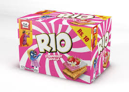 PEEK FREANS RIO STRAWBERRY VANILLA BISCUITS TICKY PACK 24PCS BOX