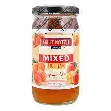 HAUT NOTCH MIXED FRUIT JAM GLASS JAR 400G