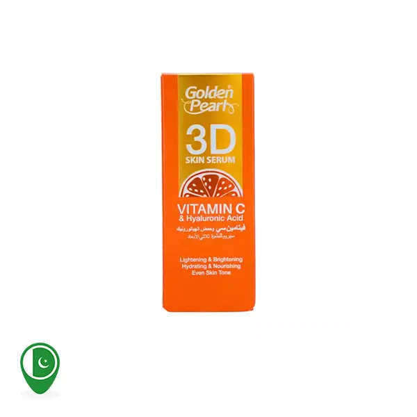 GOLDEN PEARL 3D VITAMIN-C & HYALURONIC ACID SKIN SERUM 10ML