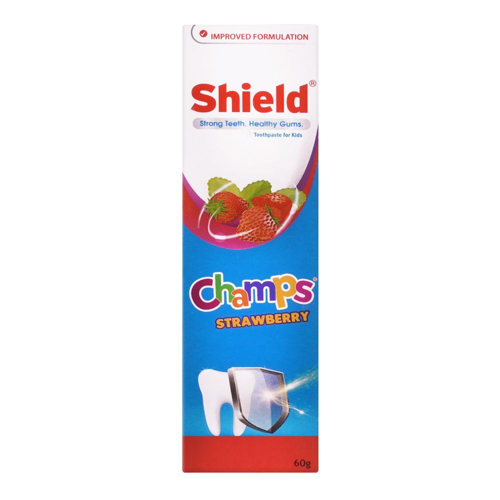 SHIELD CHAMPS KIDS TOOTHPASTE STRAWBERRY 60GM