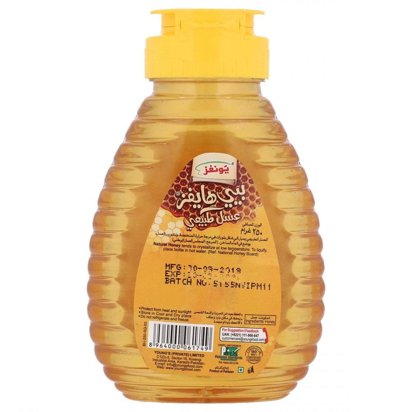 YOUNGS BEE HIVES HONEY BOTTLE 250GM