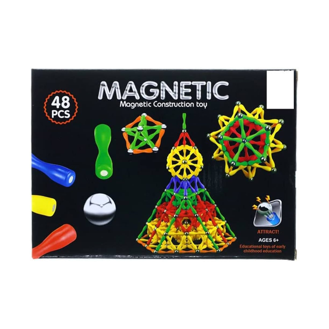 MAGNETIC MAGNATIC CONSTRUCTION TOY BLOCKS 48PCS NO.AQ-757