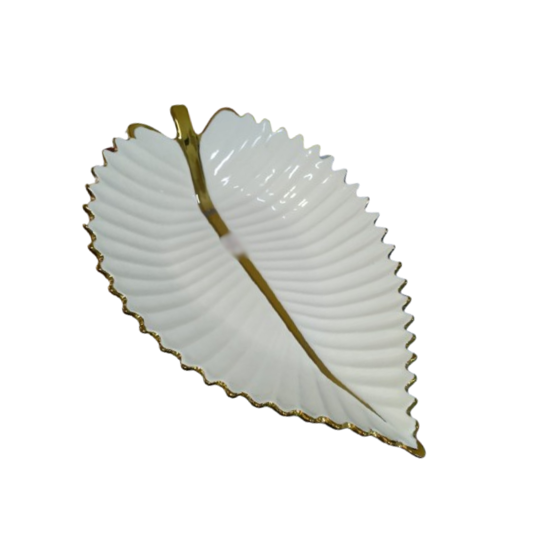 SUPER DINE CERAMIC LEAF DISH N16541G-1