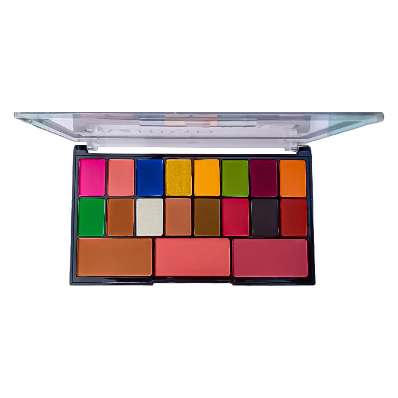 GLAMOROUS FACE MAKE UP KIT EYESHADOW & BLUSHER PALETTE 01