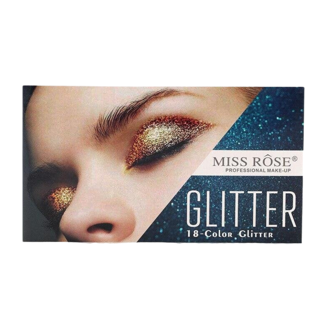 MISS ROSE 18-COLOR GLITTER PALETTE 02