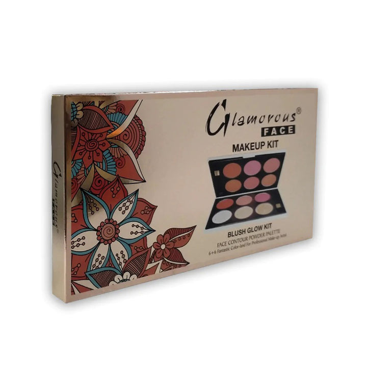 GLAMURUS FACE MAKE UP BLUSH GLOW KIT 6+6 COLOR