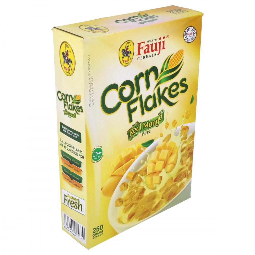 FAUJI CORN FLAKES WITH REAL MANGO PUREE 250GM