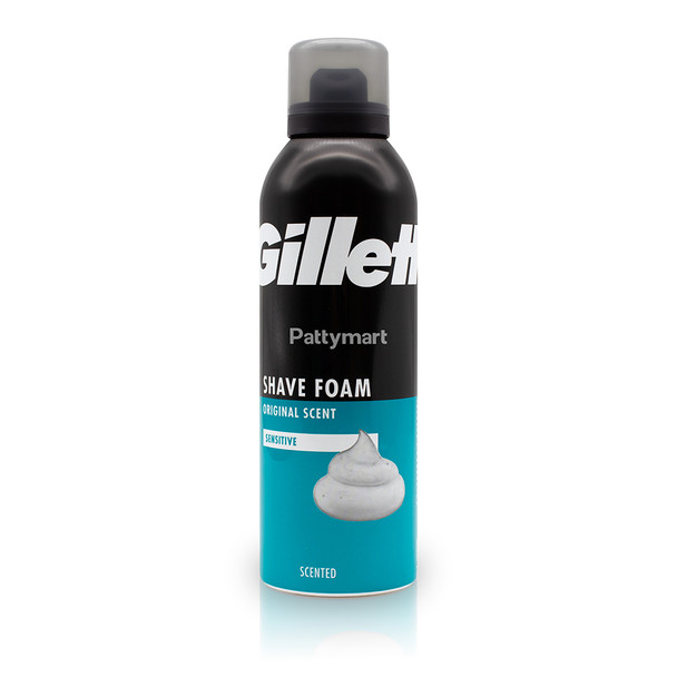 GILLETTE SHAVE FOAM ORIGINAL SCENT SENSITIVE 200ML