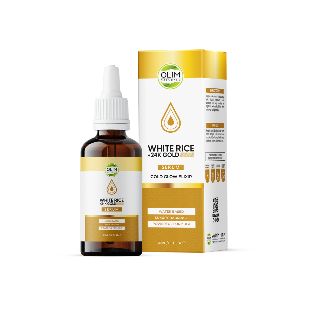 OLIM WHITE RICE +24K GOLD SERUM 30ML