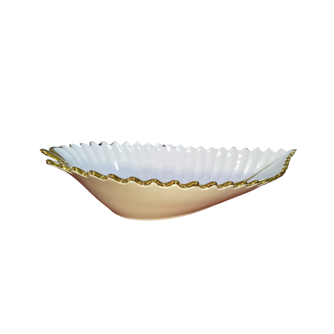 SUPER DINE CERAMIC LEAF DISH N16541G-1