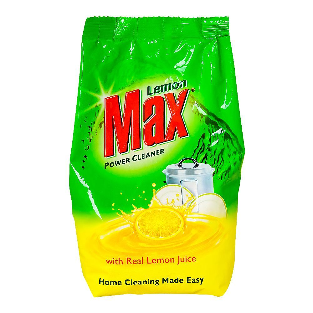 LEMON MAX POWER CLEANER DISHWASH POWDER POUCH 400GM