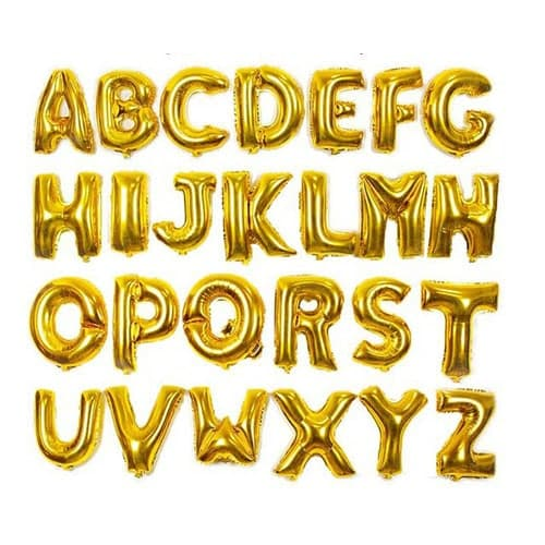 ALPHABET FOIL BALLONS