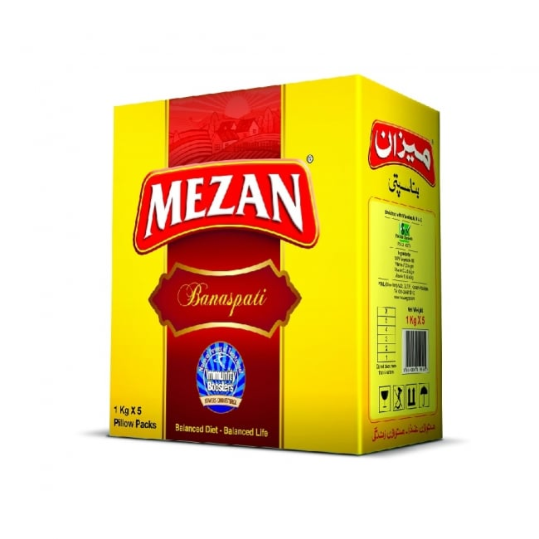 MEZAN BANASPATI GHEE 1KG POUCH CTN