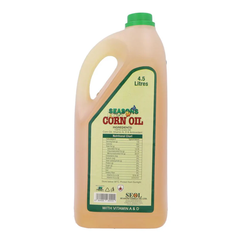 SEASONS CORN OIL BOTTLE 4.5LTR