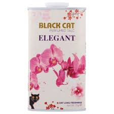 BLACK CAT PERFUMED TALC ELEGANT 70GM