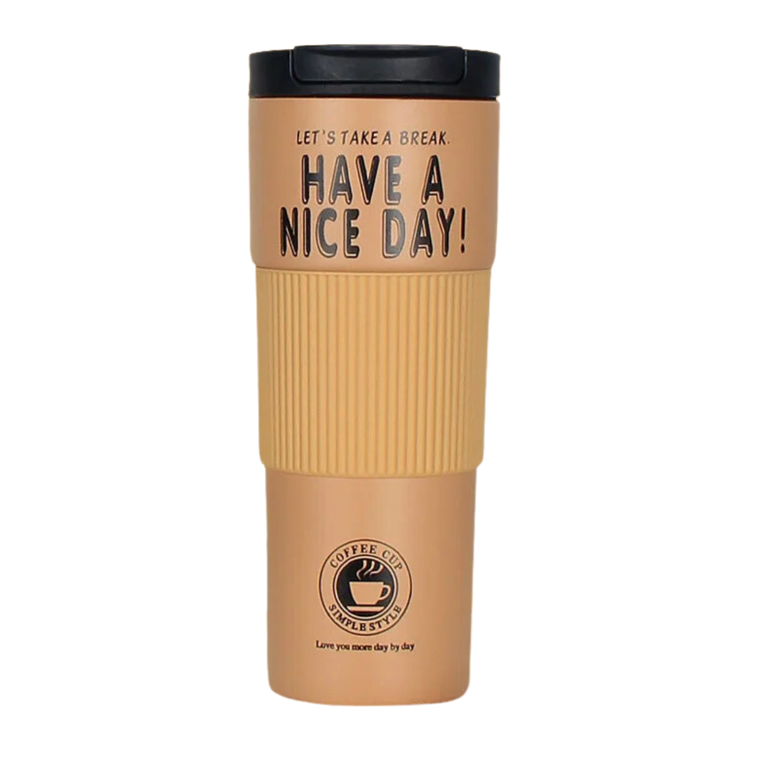 COFFEE CUP STAINLESS STEEL TREVEL MUG 600ML