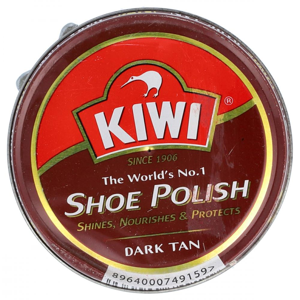 KIWI SHOE POLISH DARK TAN TIN 90ML