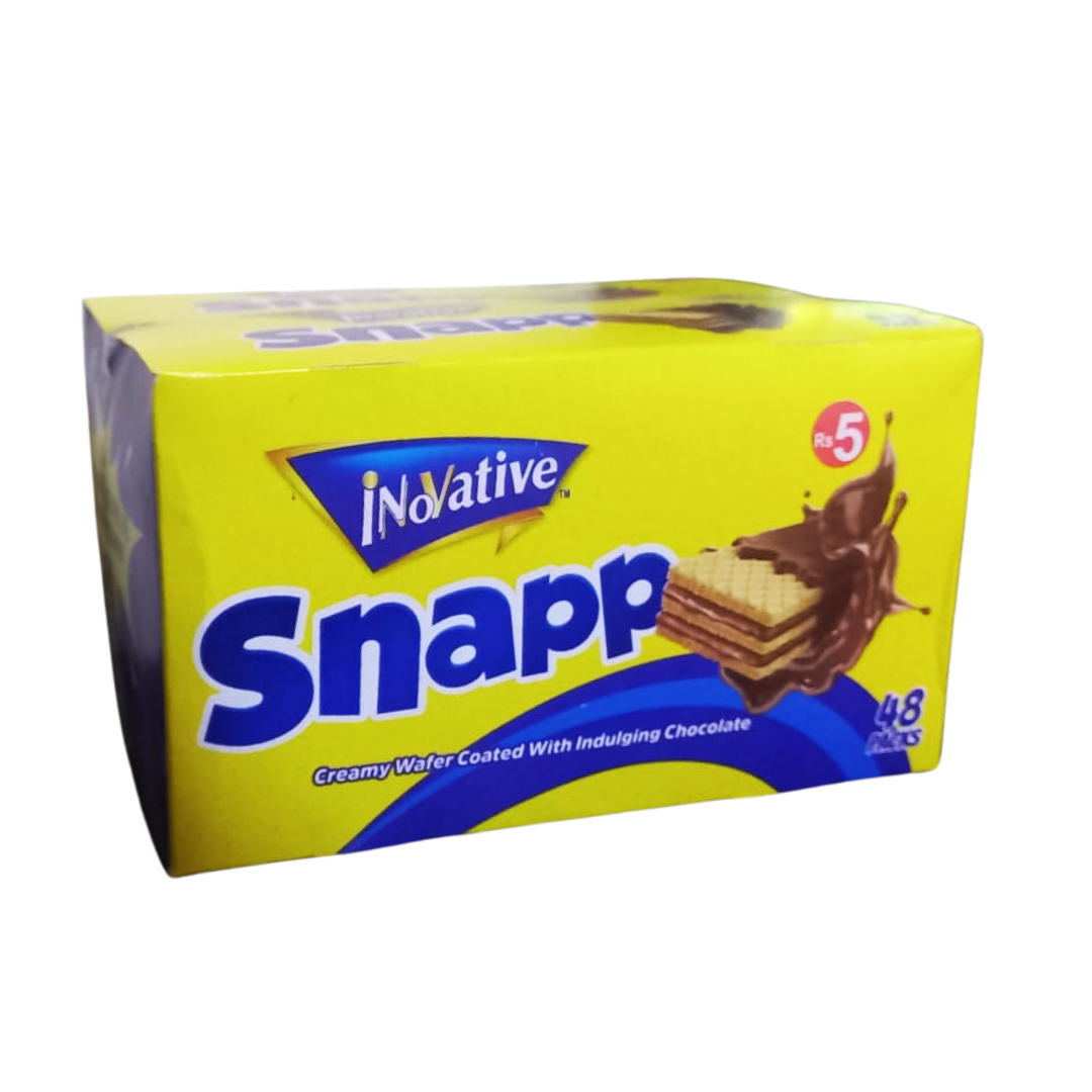 INNOVATIVE SNAPP CHOCOLATE WAFER 4GM 48PCS BOX