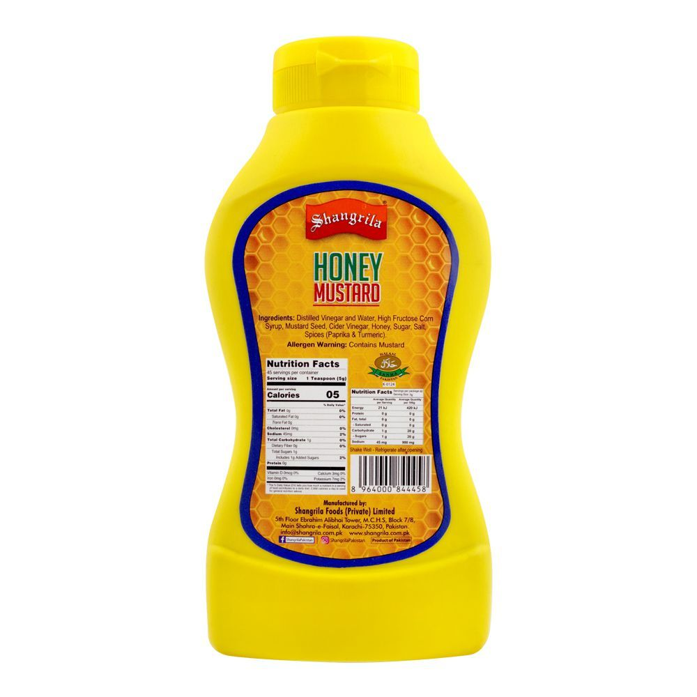 SHANGRILA HONEY MUSTARD GLUTEN FREE 227GM