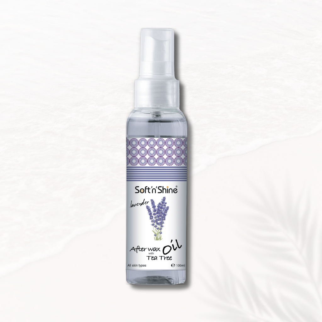 SOFT N SHINE LAVENDER WAX AFTER SHAVE OIL WITH TEA TREE 100ML