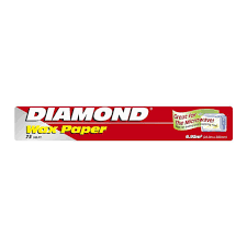 DIAMOND WAX PAPER 75 SQ.FT 23M X 302MM