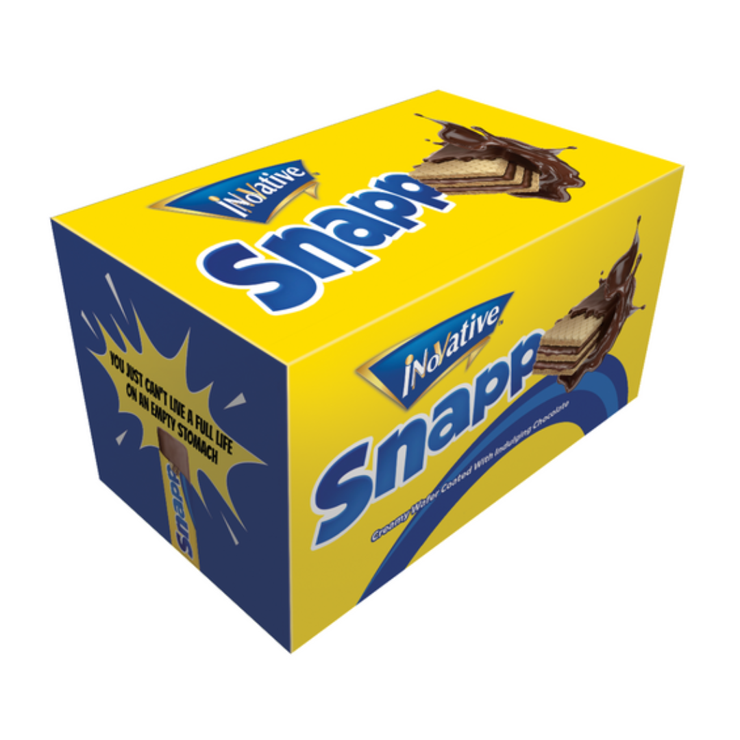 INNOVATIVE SNAPP CHOCOLATE WAFER 8.5GM 24PCS BOX