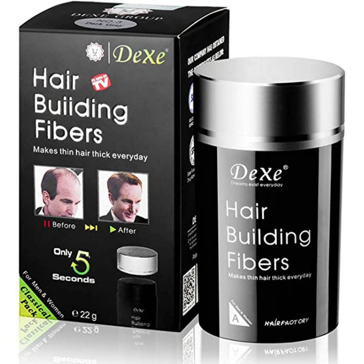 DEXE HAIR BUILDING FIBERS DARK BROWN 22GM