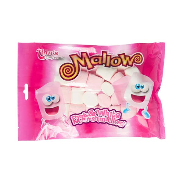 TIANS MALLOW PINK & WHITE MARSHMALLOW 225GM