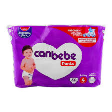 CANBEBE PANTS MAXI NO4 9-14KG 30PCS