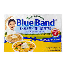 BLUE BAND KHAAS WHITE UNSALTED MARGARINE SPREAD 200GM