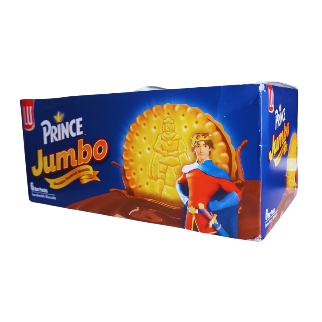 LU PRINCE CHOCOLATE BISCUIT JUMBO 41GM 6PCS BOX