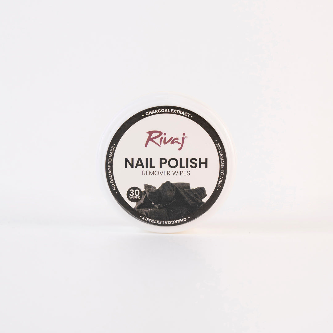 RIVAJ NAIL POLISH REMOVER CHARCOAL EXTRACT 30WIPES