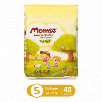 MOMSE BABY DIAPERS JUMBO PACK XLARGE 48PCS