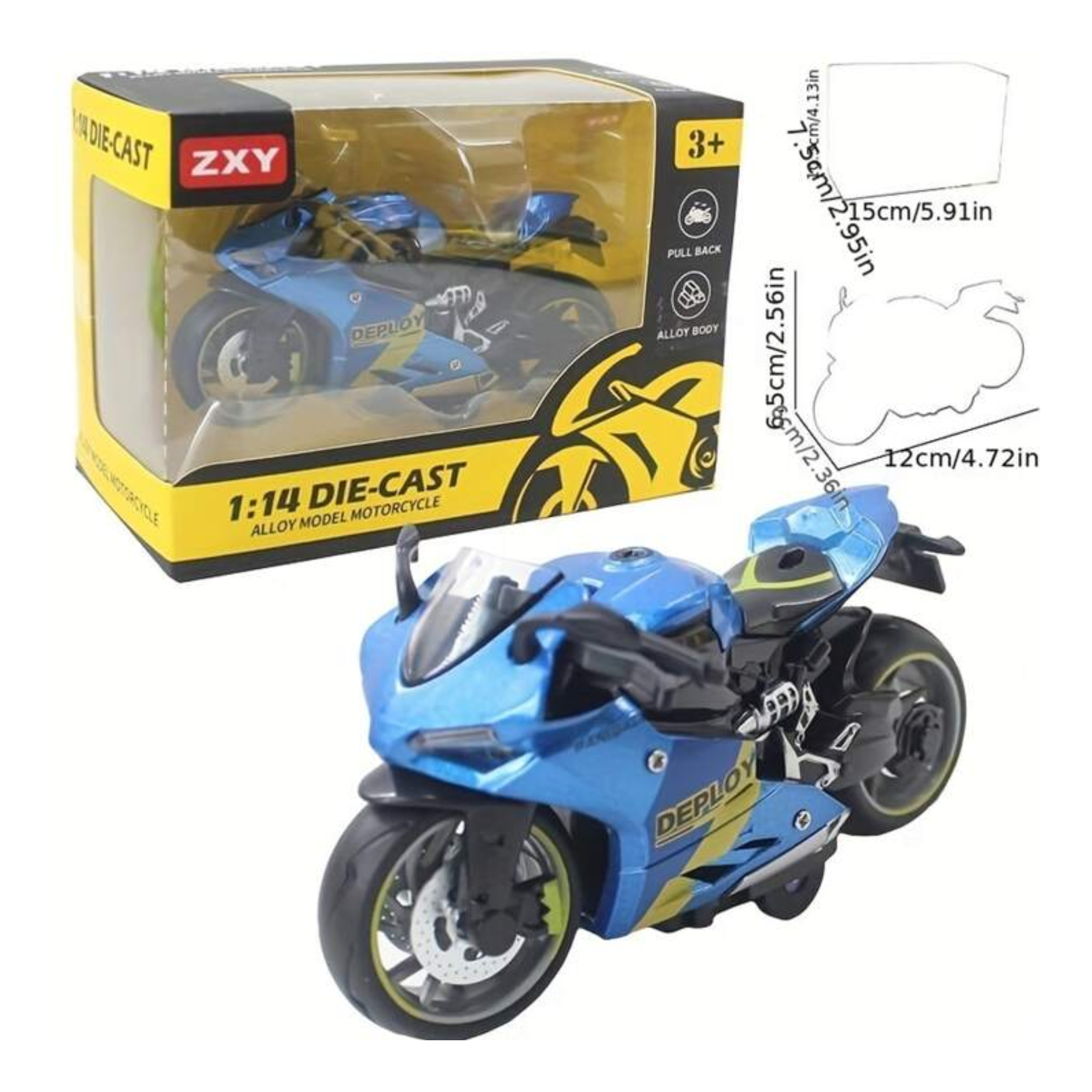 DIE CAST BIKE ALLOY MODEL MOTORCYCLE H7788